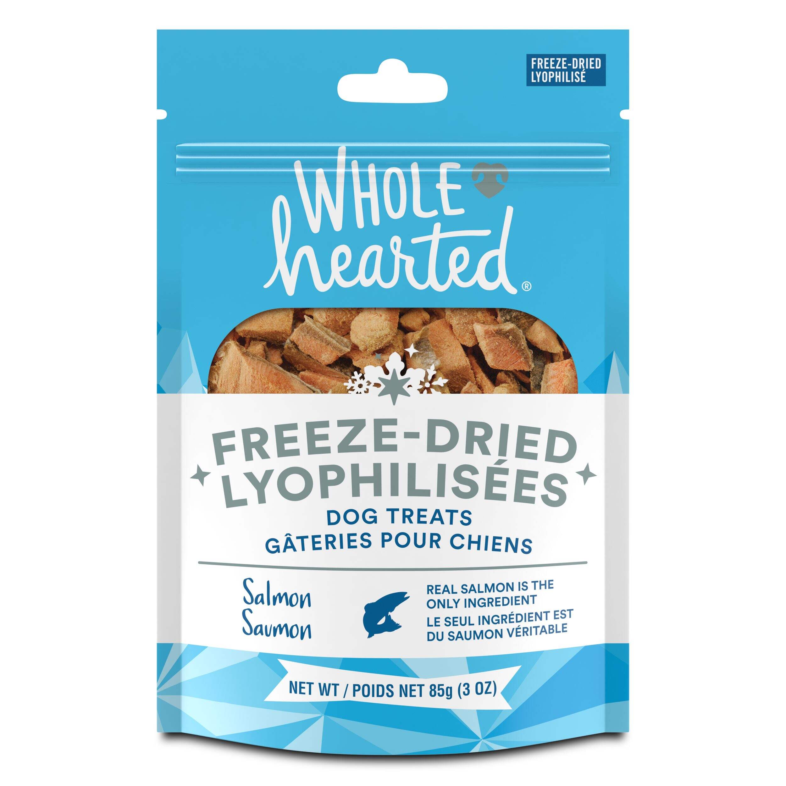 WholeHearted Freeze-Dried Salmon Dog Treats, 85-g Front_Flat