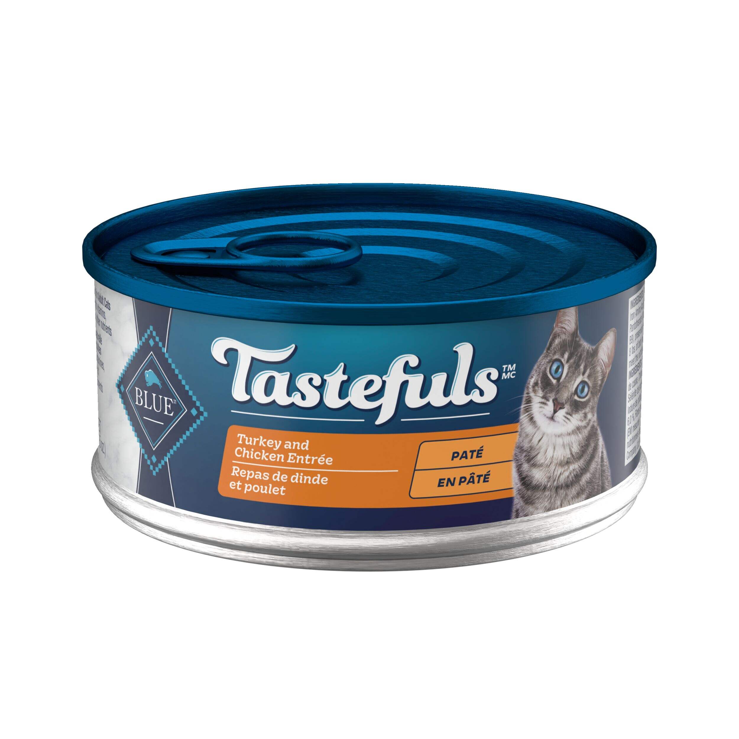 Nourriture humide pour chats adultes pâté au poulet et dinde Blue Buffalo BLUE Tastefuls, 5,5 oz Front_Elevated