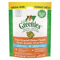 FELINE GREENIES Oven-Roasted Chicken Flavour Cat Dental Treats, 4.6-oz Front_Flat