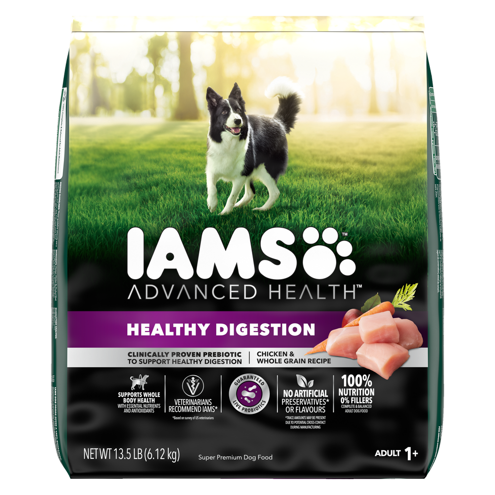 IAMS Advanced Health Healthy Digestion Chicken And Whole Grain Recipe 