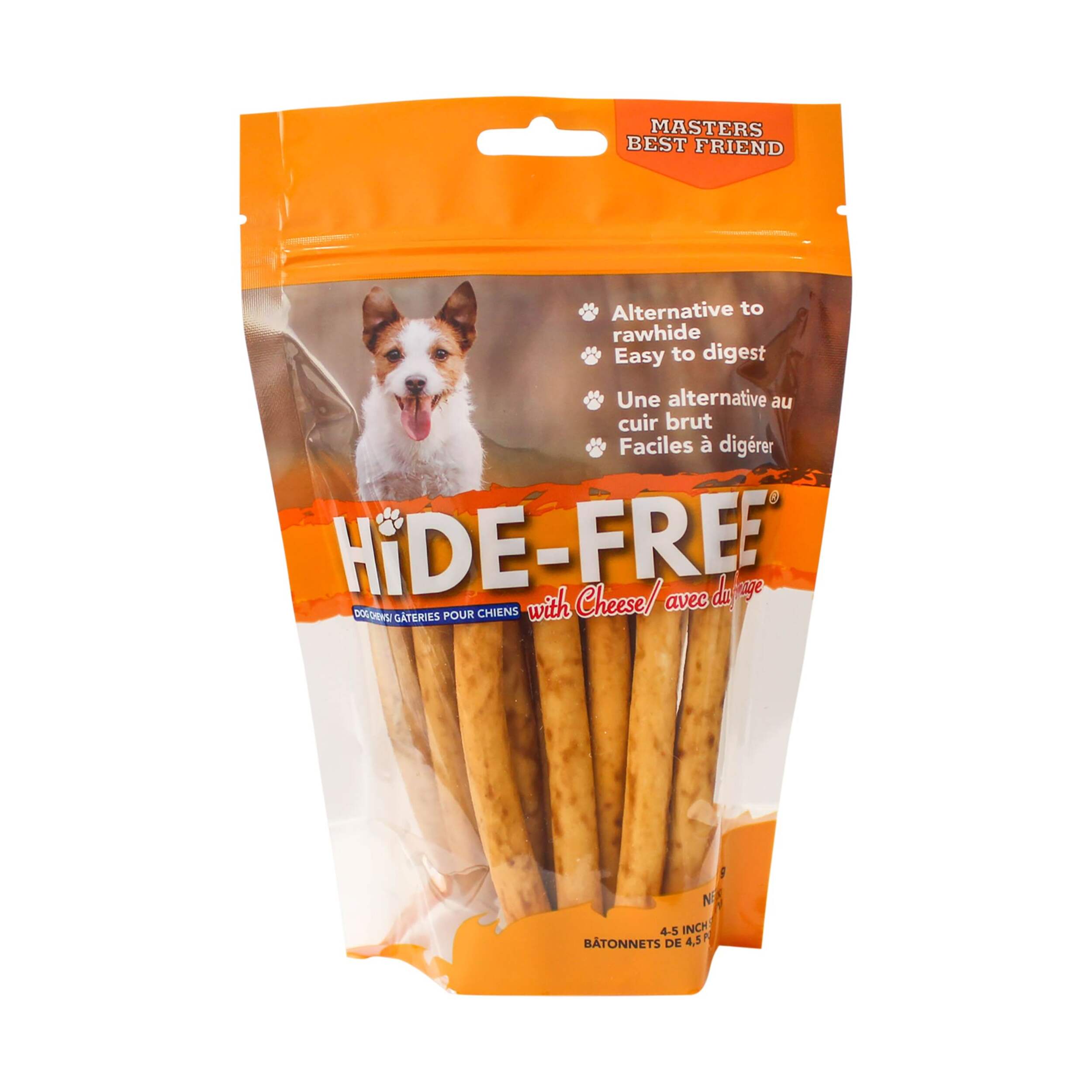 Masters Best Friend Raw Hide-Free Sticks with Cheese Dog Chews, 5-in, 18-pk Front_Flat