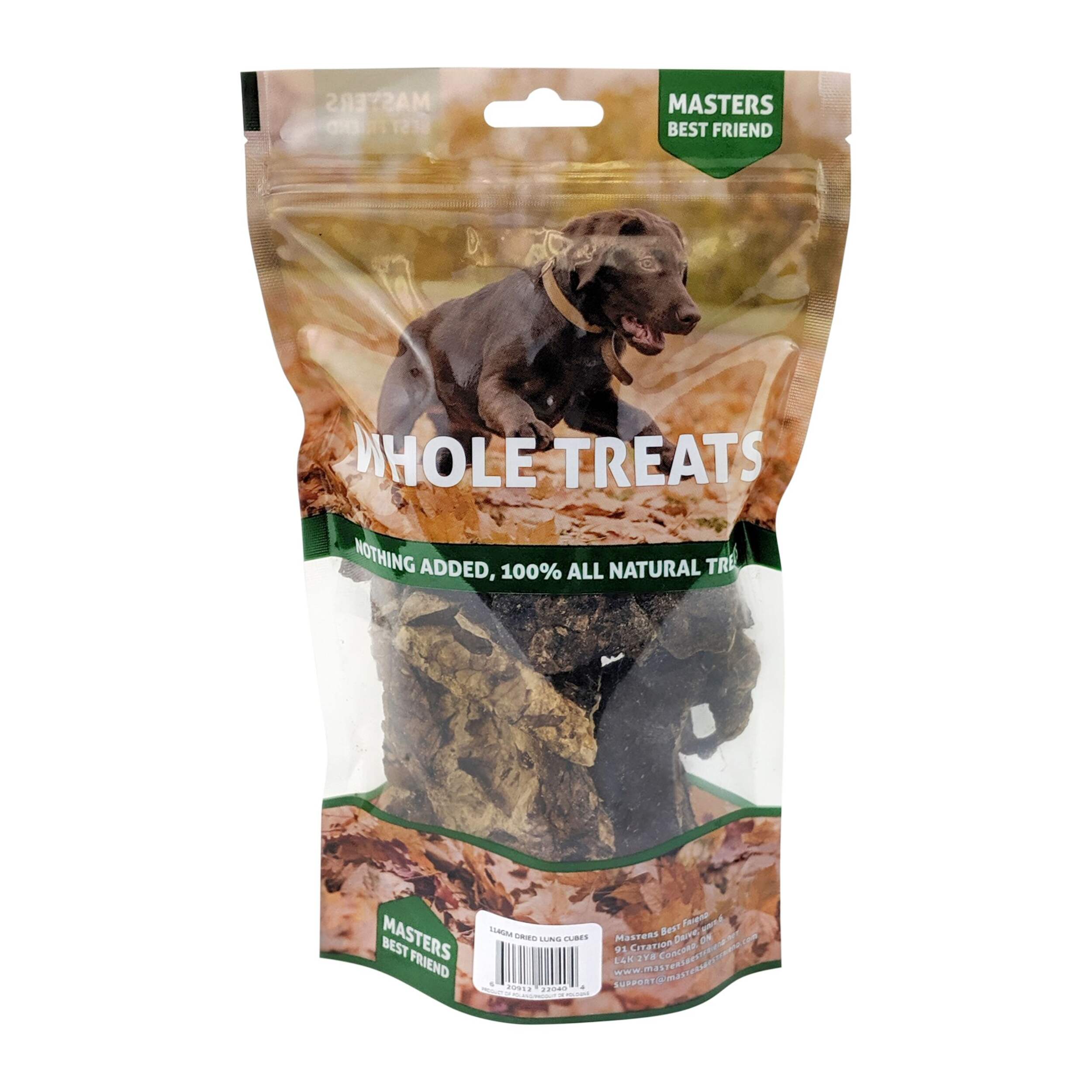 Masters Best Friend Beef Lung Dog Treat, 114-g Front_Flat