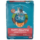 Purina ONE Salmon & Rice Natural Adult Dry Cat Food, 7.2-kg Front_Flat