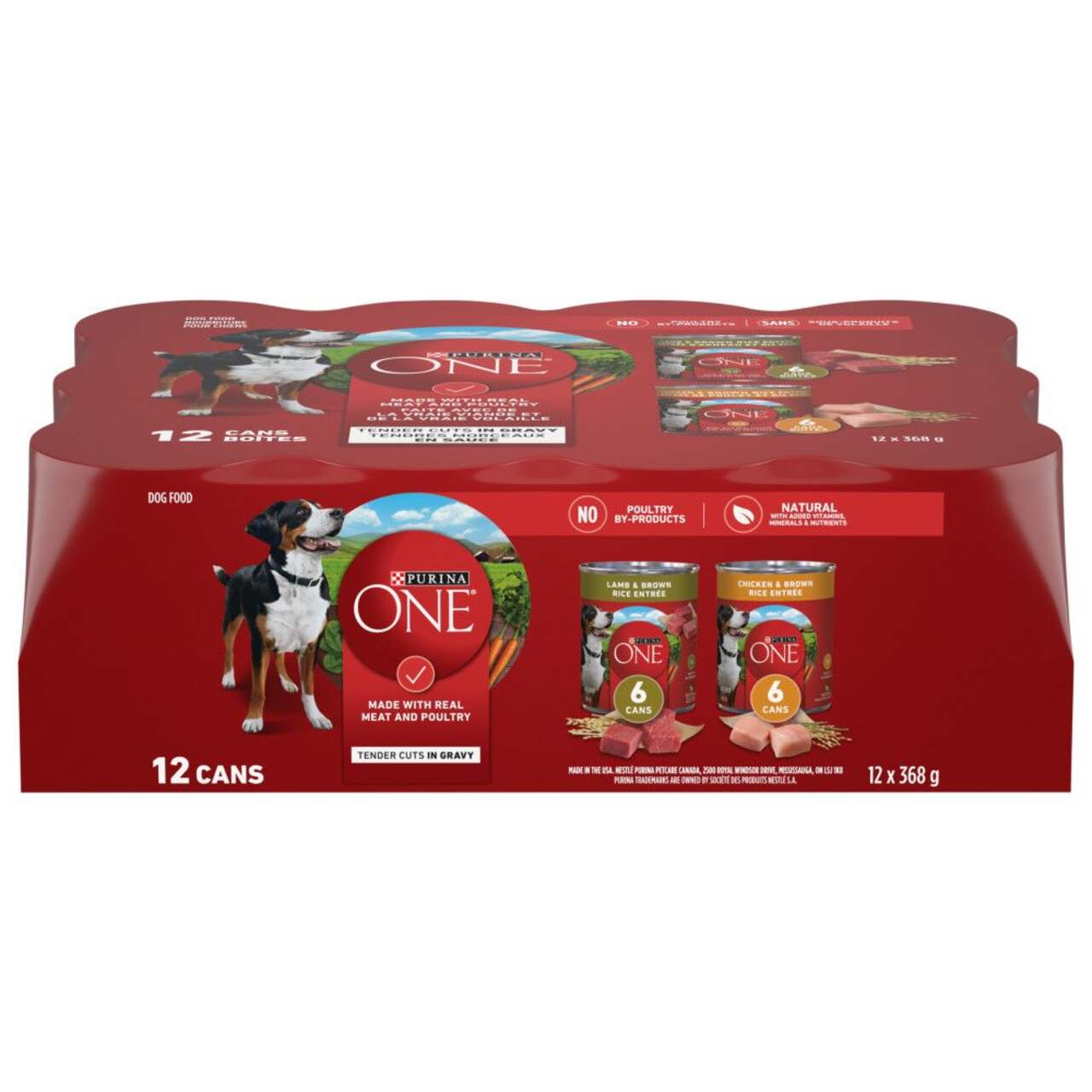 Purina ONE® SmartBlend® Tender Cuts in Gravy Wet Dog Food Variety Pack,  12-pk