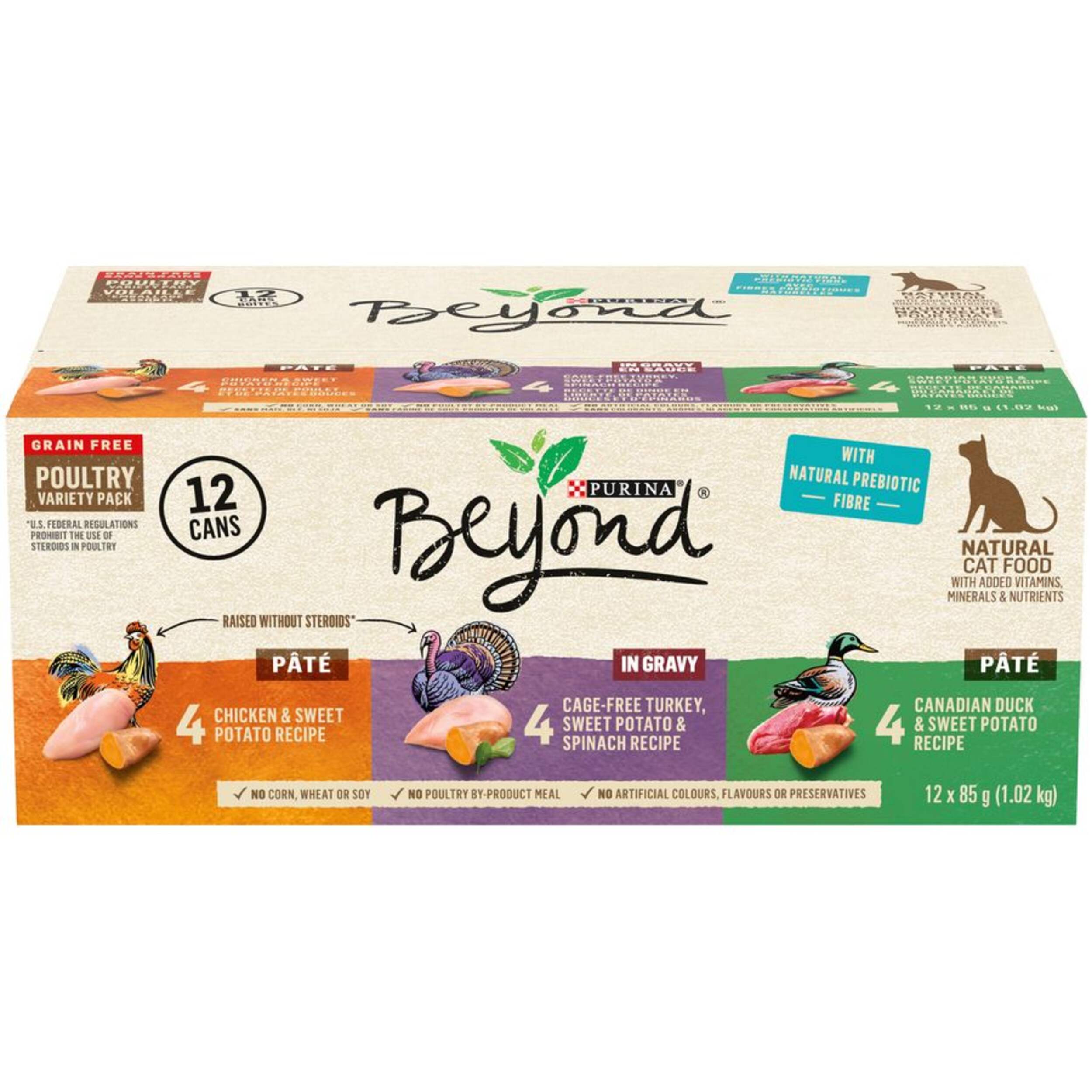 Beyond Grain-Free Poultry Cat Food Variety Pack, 12-pk Front_Elevated
