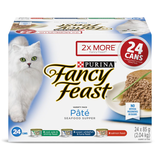 Fancy Feast Seafood Supper Pâté Collection Wet Cat Food Variety Pack, 24-pk Front_Elevated