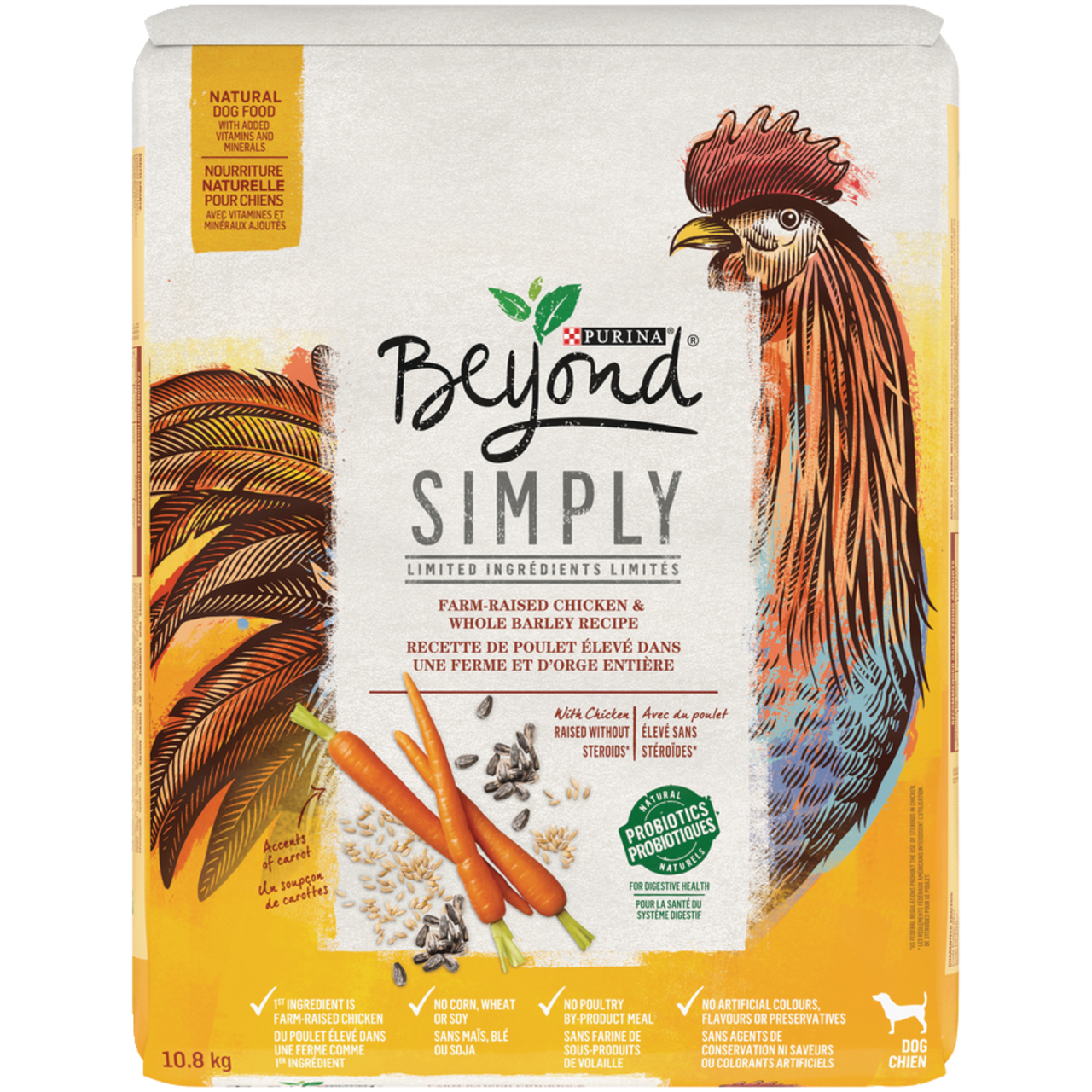 Beyond Simply Limited Ingredient Chicken Barley Recipe Dry Dog Food 10.8 kg