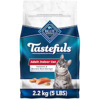 Blue Buffalo BLUE Tastefuls™ Salmon Adult Indoor Dry Cat Food, Assorted Sizes Front_Flat
