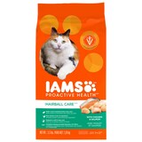 IAMS Proactive Health Hairball Care Adult Cat Food, Chicken & Salmon Recipe Front_Flat