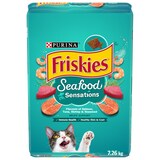 Friskies Seafood Sensations Dry Cat Food Front_Elevated