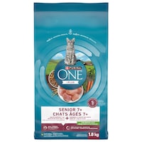 Nourriture sèche pour chats Purina ONE Smartblend Chats âgés 7+, 1,8 kg