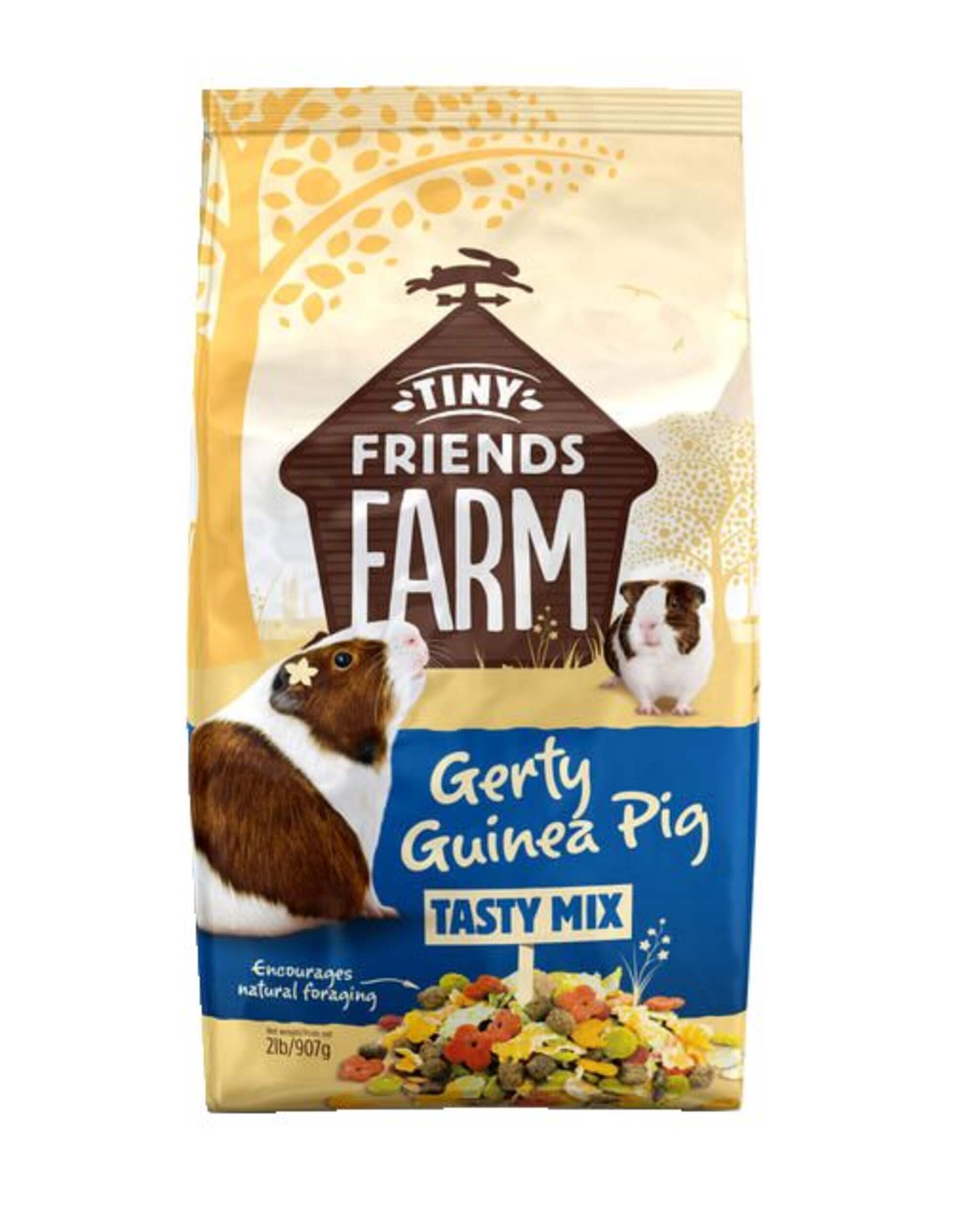 Délicieux mélange de nourriture pour cochon d'Inde Tiny Friends Farm Gerty Guinea Pig, 907 g Front_Flat