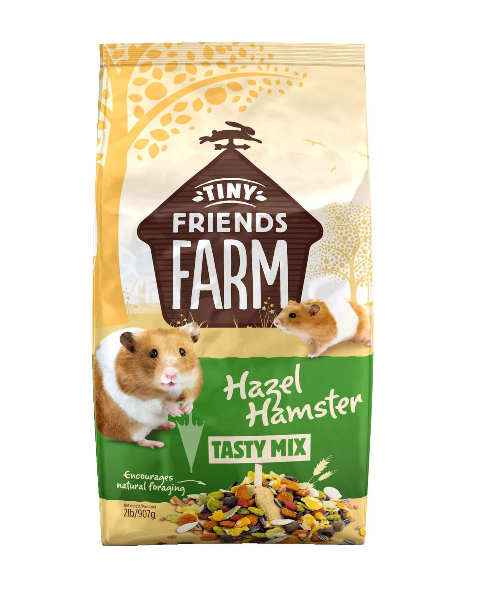 Délicieux mélange de nourriture pour hamster Tiny Friends Farm Hazel Hamster, 907 g Front_Flat