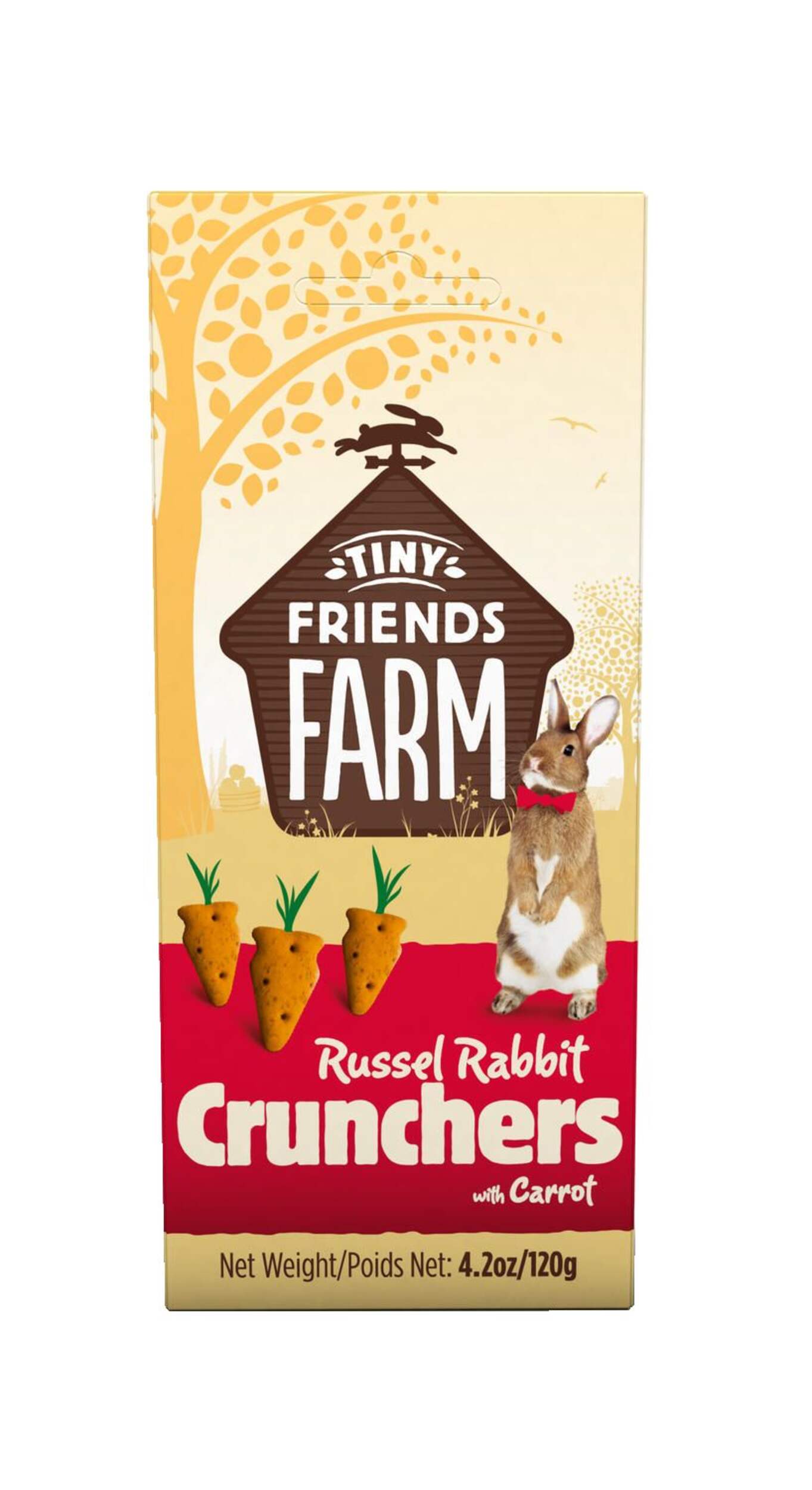 Croquettes pour lapin Tiny Friends Farm Russel Rabbit, 120 g Front_Flat