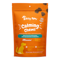 Zesty Paws Calming Chews Turkey Flavour Soft Chew Dog Supplement with Suntheanine®, 60-pk Front_Flat