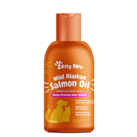 Zesty Paws Premium Wild Caught Alaskan Salmon Fish Oil for Dogs & Cats, 236-mL Front_Flat