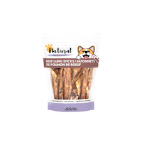 Paws Up! Gâteries à mâcher pour chiens bâtonnets de poumon de boeuf, 150 g Front_Flat