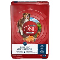 Purina ONE +Plus Adult Dry Dog Food, Skin & Coat Formula, 9.5-kg Front_Flat