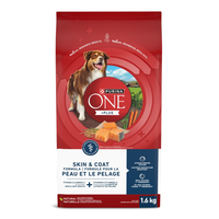 Purina ONE +Plus Adult Dry Dog Food, Skin & Coat Formula, 1.6-kg Front_Flat