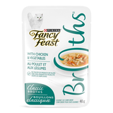 Purina Fancy Feast Classic Broths Wet Cat Food, Chicken & Vegetables, 40-g Front_Flat