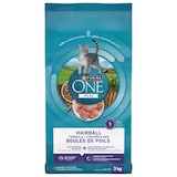 Purina ONE® Hairball Formula Chicken Adult Dry Cat Food, 3-kg Front_Flat