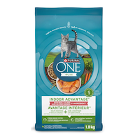 Purina ONE +Plus Indoor Advantage Dry Cat Food, Salmon Flavour, 1.8-kg Front_Flat