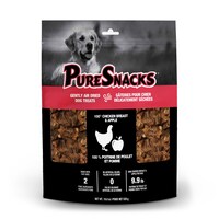 Pure Snacks Air Dried Chicken & Apple Dog Treats, 539-g