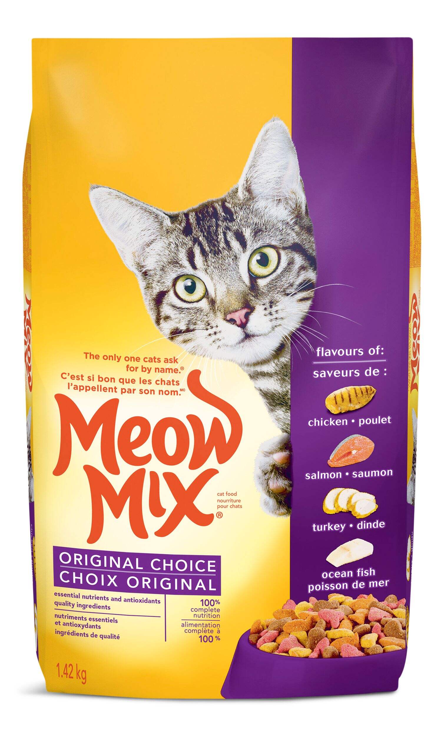 Meow Mix Original Choice Dry Cat Food, 1.42-kg Front_Flat