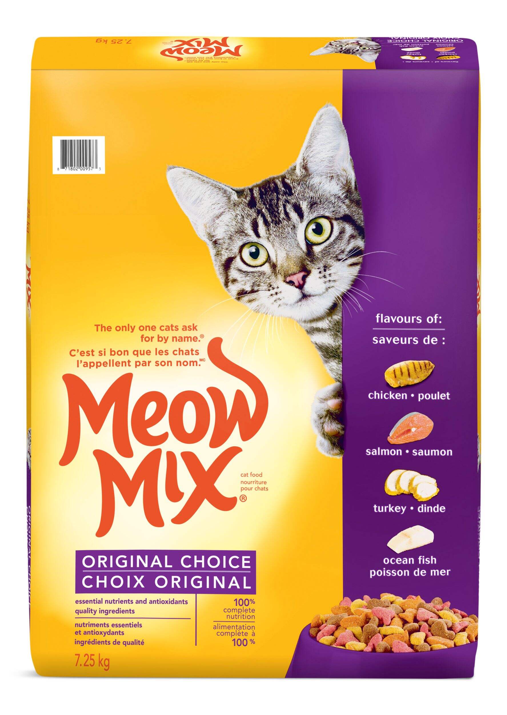 Meow Mix Original Choice Dry Cat Food, 7.25-kg Front_Flat