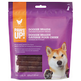 PAWS UP! Gâteries pour chiens tressées à saveur de poulet durables, paq. 6 Front_Flat