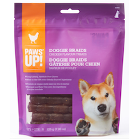 PAWS UP! Long Lasting Chicken Flavoured Braided Dog Treats, 6-pk Front_Flat