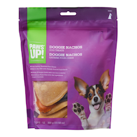PAWS UP! Rawhide Free Nacho Dog Treats, 12-pk Front_Flat