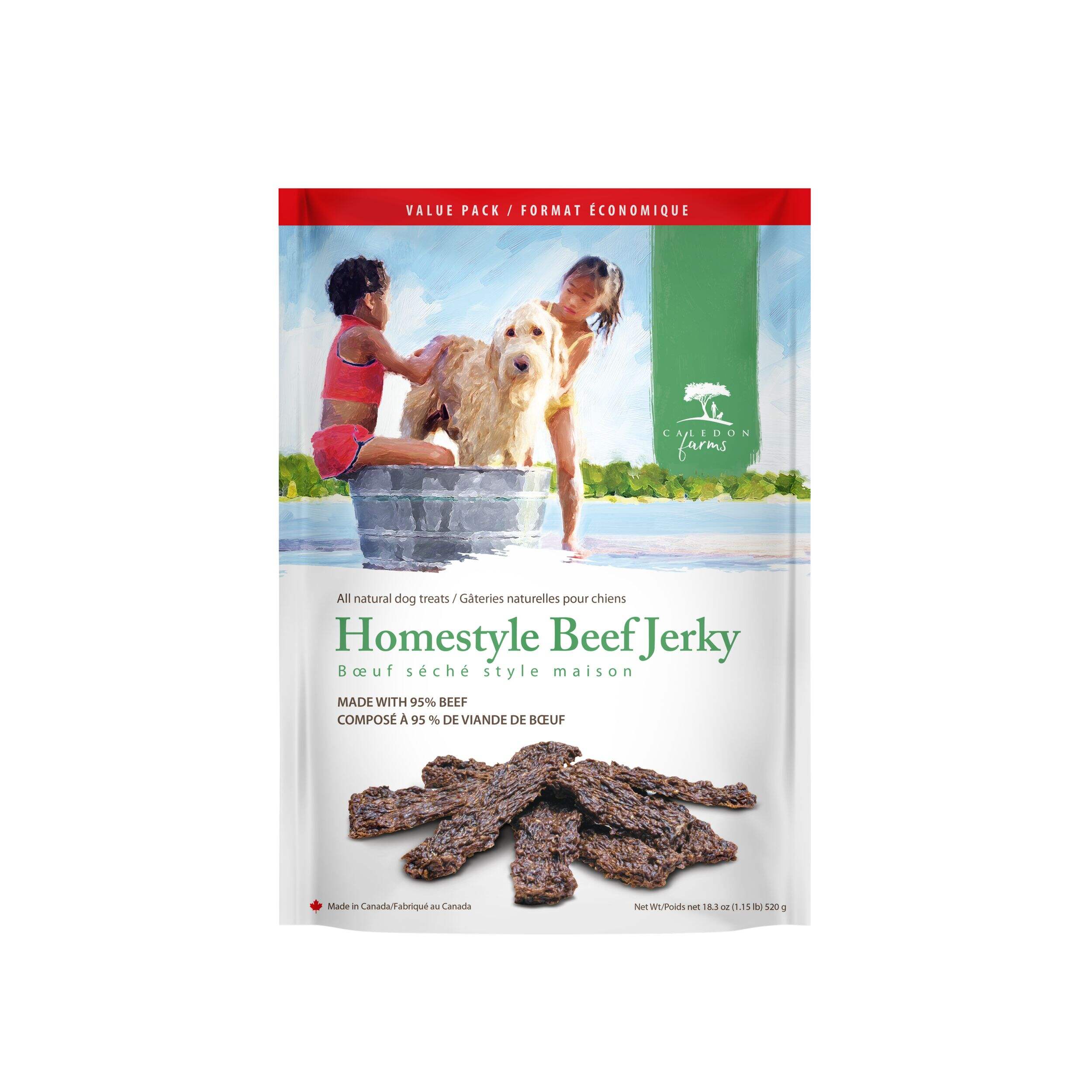 Caledon Farms Homestyle Beef Jerky, 520-g Front_Flat