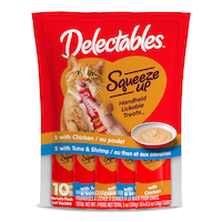 Hartz Delectable Squeeze Ups Handheld Lickable Cat Treat, 10-pk Front_Flat