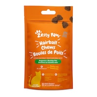 Zesty Paws Hairball Chews Digestive Supplement for Cats, Bacon Flavour, 30-pk Front_Flat