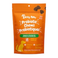 Supplément digestif avec probiotiques pour chiens à mâcher Zesty Paws, saveur de poulet, paq. 30 Front_Flat
