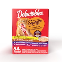 Hartz Delectables Non-Seafood Squeeze Ups Variety Pack Wet Cat Treat, 54-pk Front_Flat
