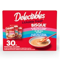 Hartz Delectables Lickable Bisques Variety Pack Wet Cat Treats, 30-pk Front_Flat