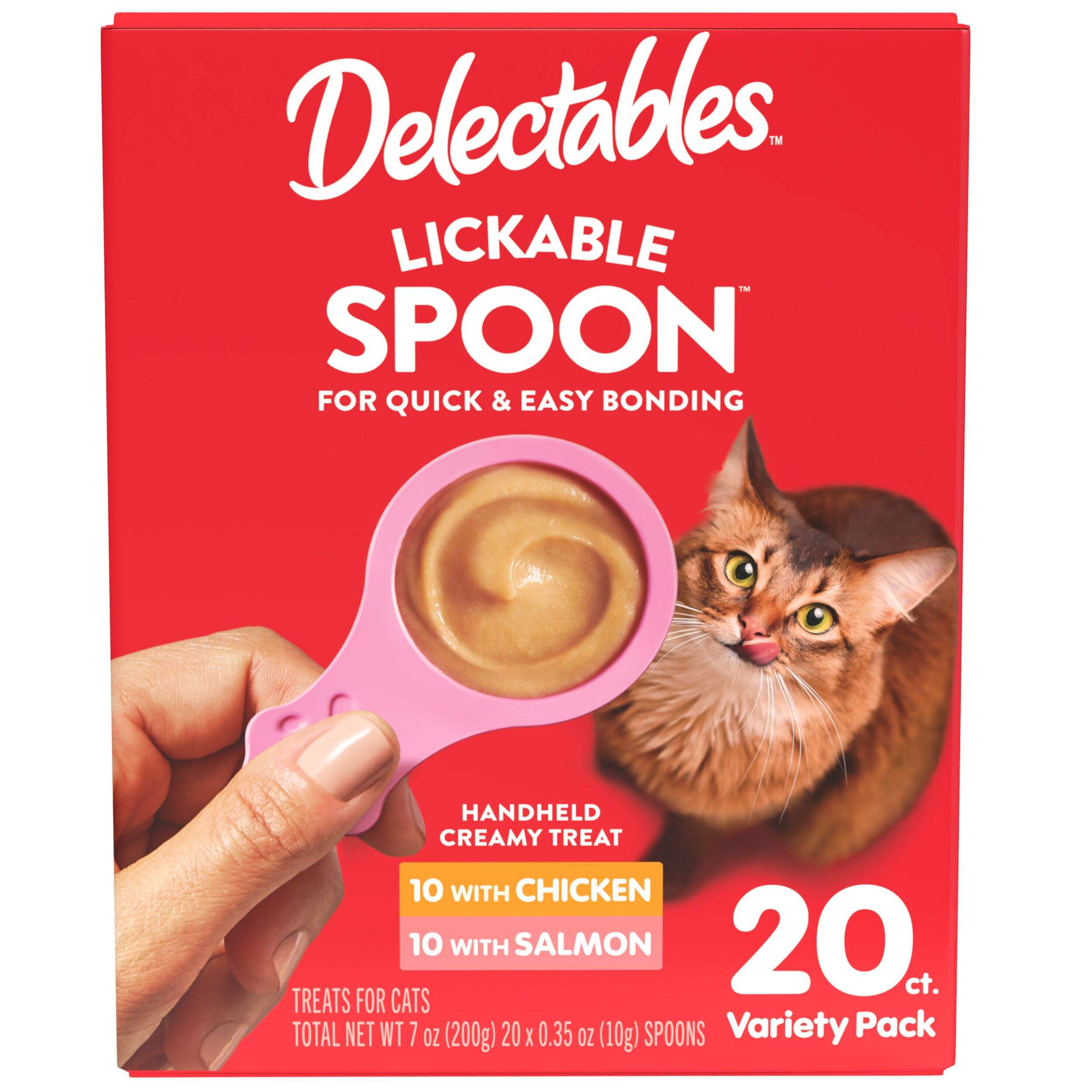 Hartz Delectables Lickable Spoons Variety Pack Wet Cat Treats, 20-pk Front_Flat