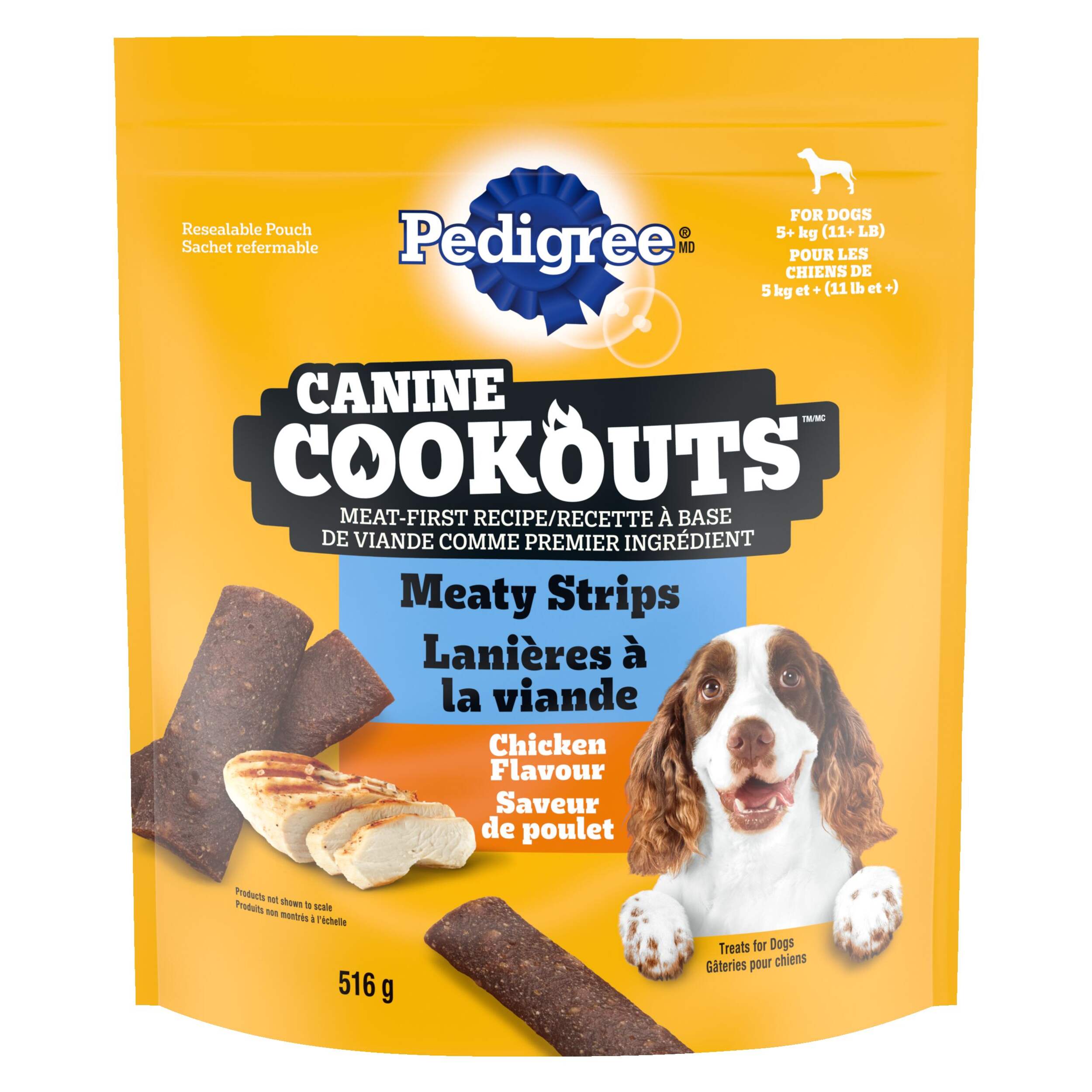 Pedigree Cookout Meaty Sticks Beef Flavour Dog Treats, 516-g Front_Flat