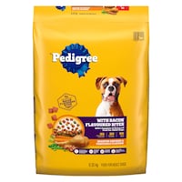 Pedigree Roasted Chicken & Vegetable with Bacon Flavoured Bites  Dry Dog Food, Assorted Sizes Front_Flat