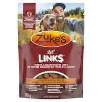 Gâteries naturelles pour chiens Zukes's Lil Links, saveur de poulet et pomme, 170 g Front_Flat
