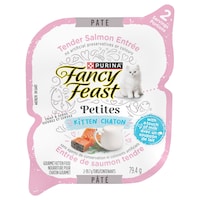 Fancy Feast Petites Tender Salmon Gourmet Kitten Wet Cat Food, 79-g Front_Flat