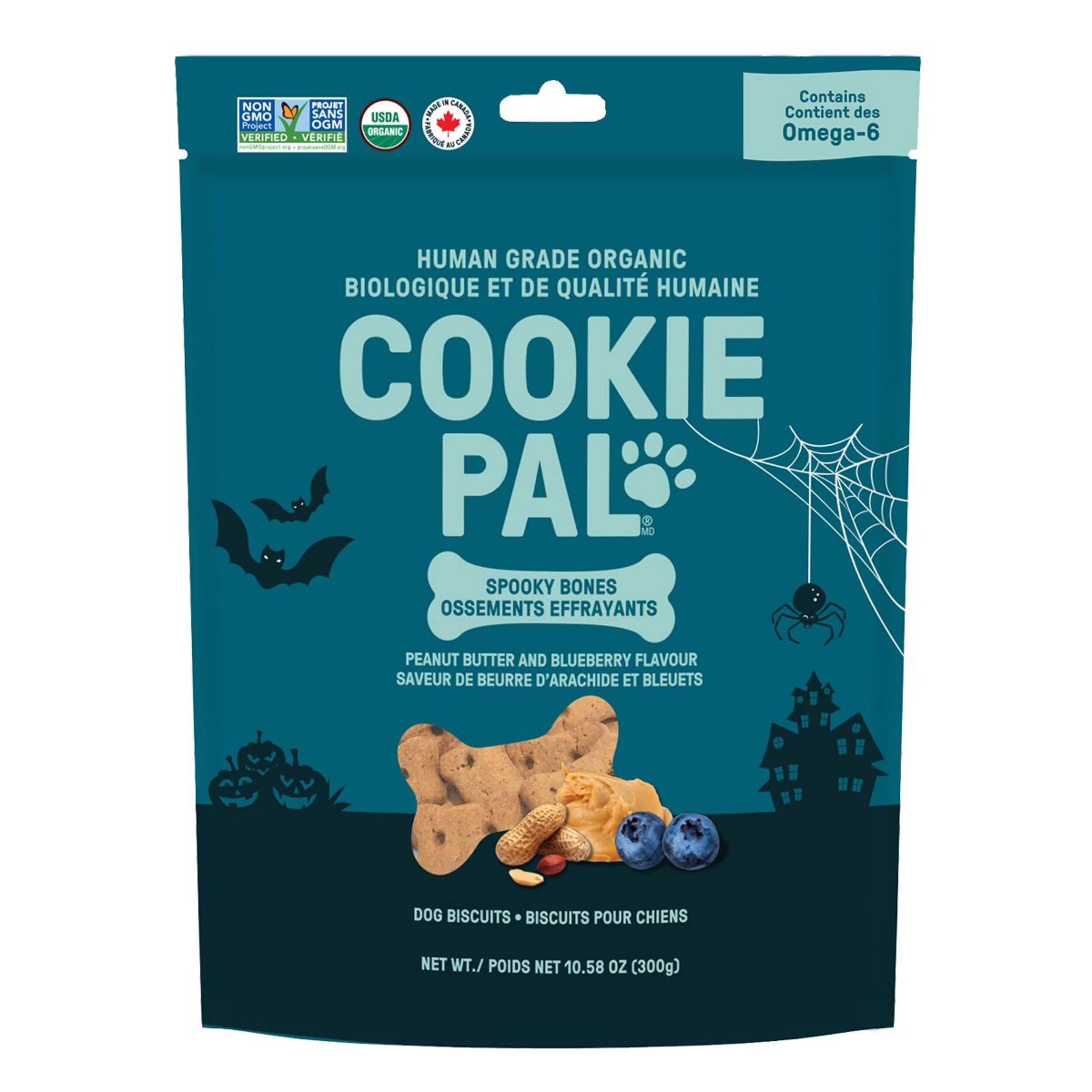 Cookie Pal Peanut Butter Blueberry Dog Biscuits, 300-g Front_Flat