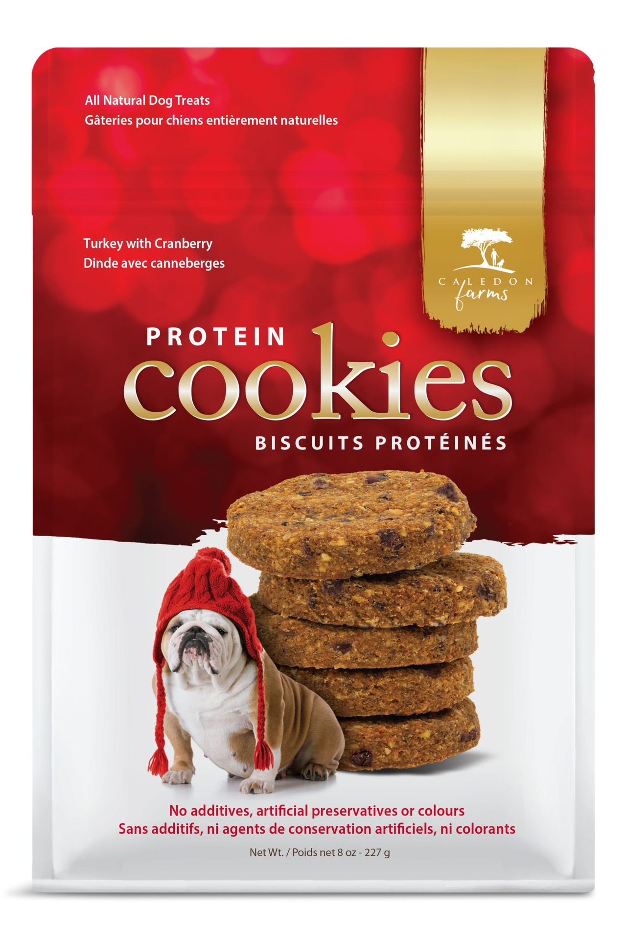 Caledon Farms All Natural Protein Dog Treat Cookies, Turkey with