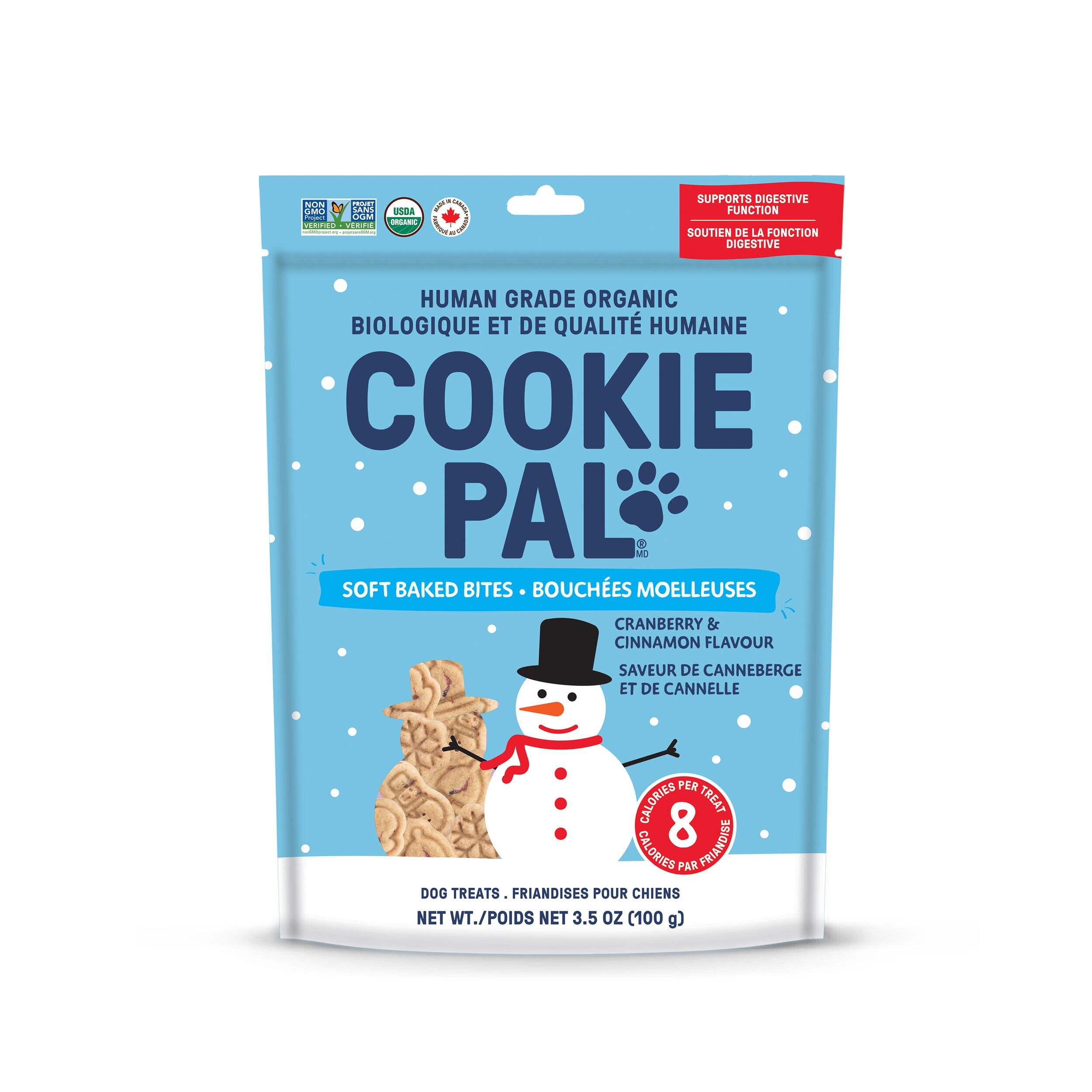Cookie Pal 250-g Cranberry and Cinnamon Dog Treats Front_Flat
