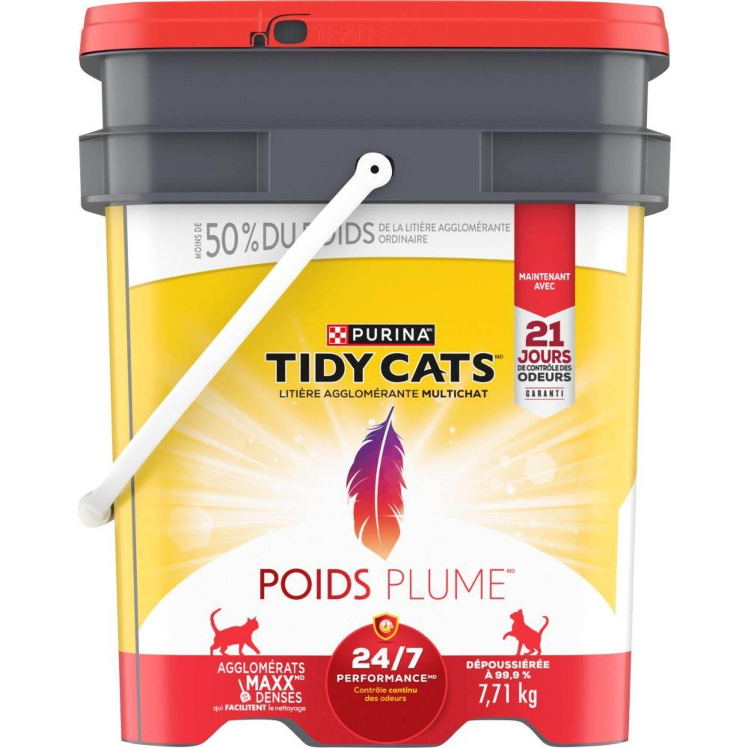Litière Poids Plume Purina Tidy Cats 24/7 Performance, 7,7 kg Front_Flat