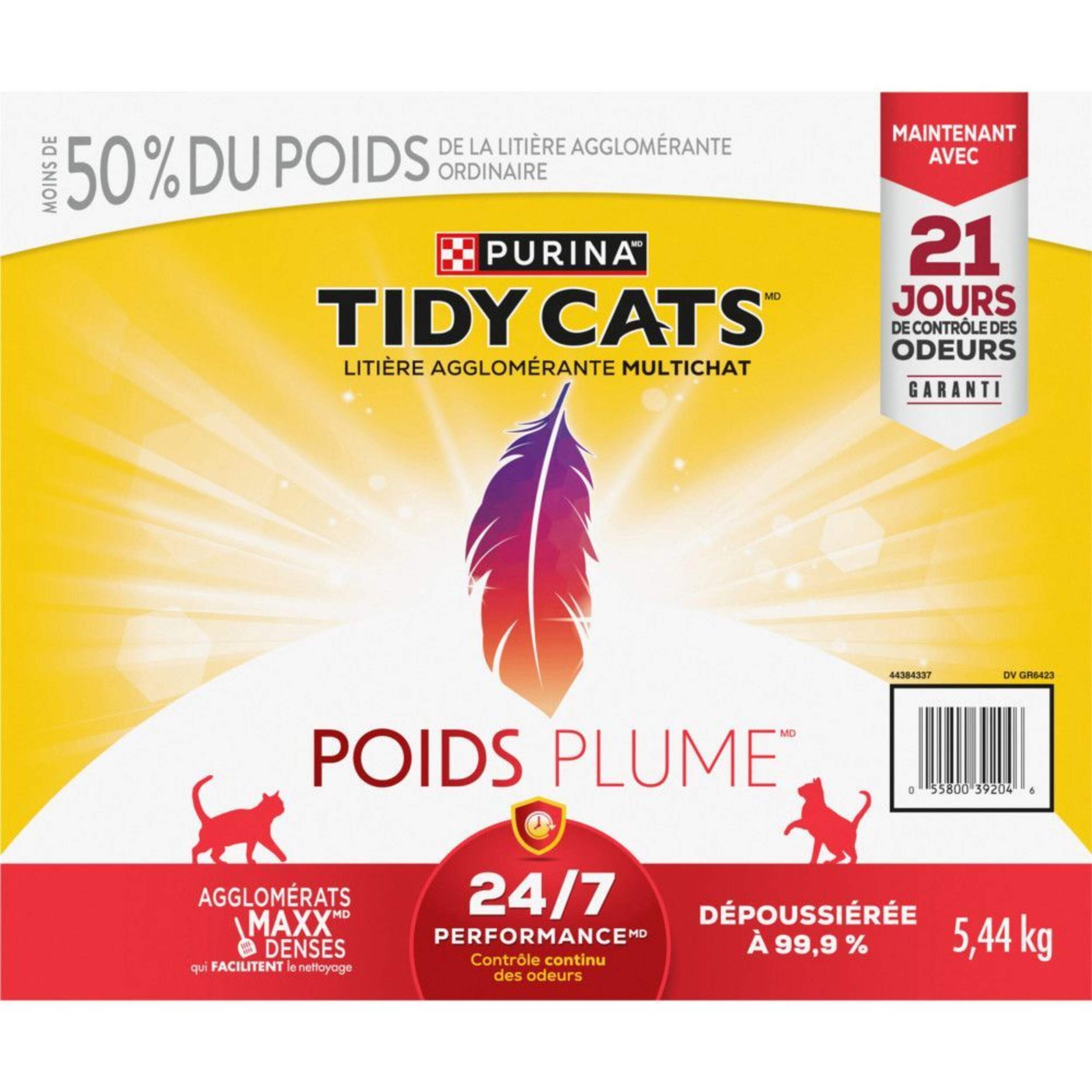 Purina® Tidy Cats® Lightweight 24/7 Performance Multi-Cat 24/7 Performance Cat Litter, 5.44kg Front_Flat
