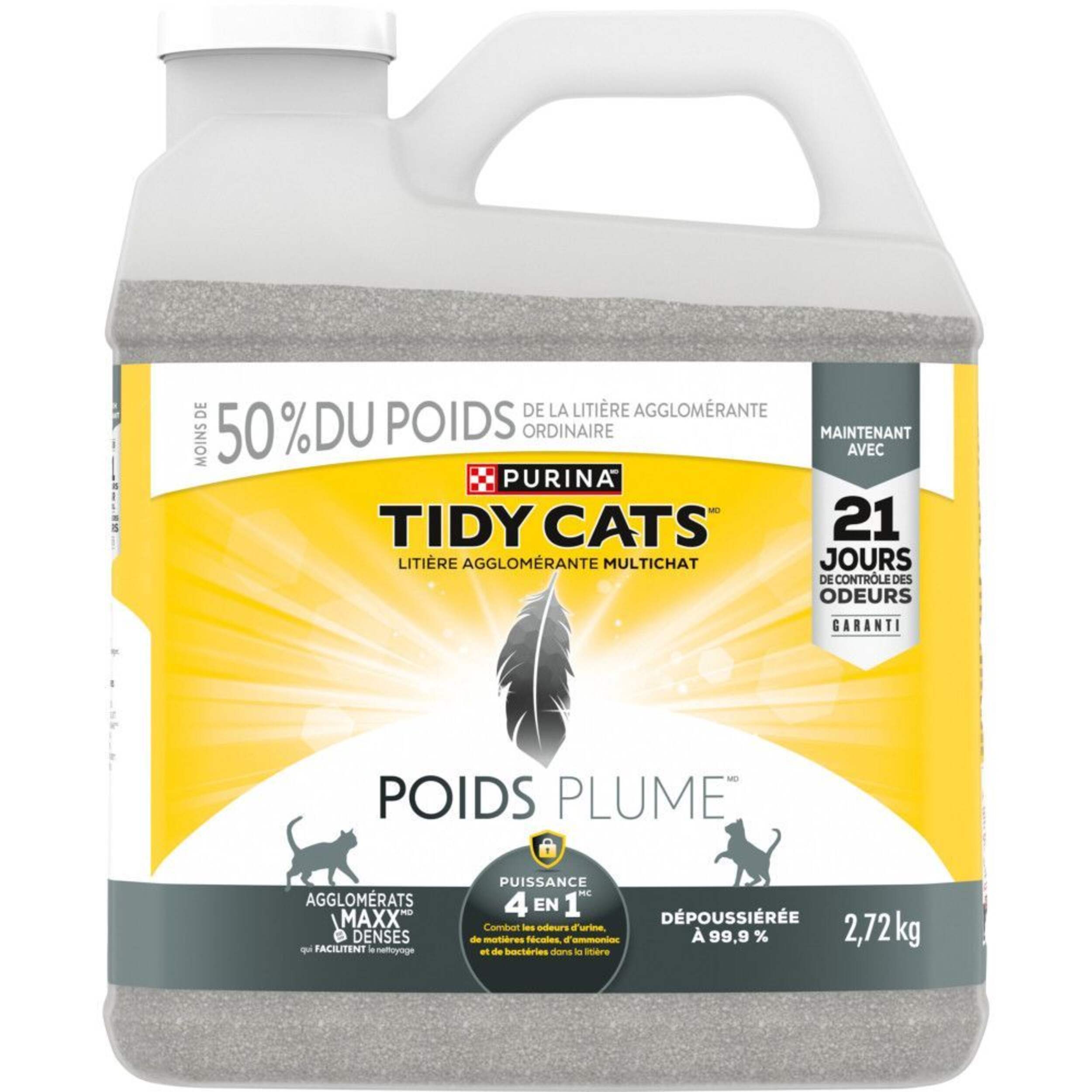Purina® Tidy Cats® Lightweight 4-in-1 Strength Multi-Cat Clumping Cat Litter, 2.72-kg Front_Flat