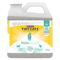 Litière agglomérante Multi-chat Poids Plume Purina Free & Clean, non parfumée, 2,72 kg Front_Flat